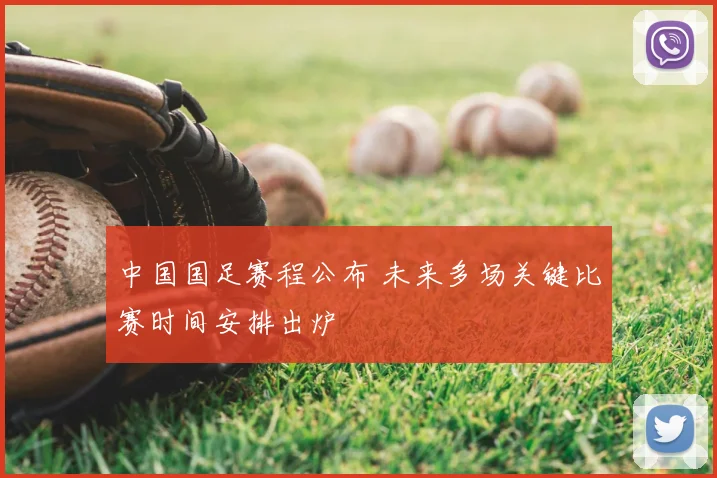 中国国足赛程公布 未来多场关键比赛时间安排出炉