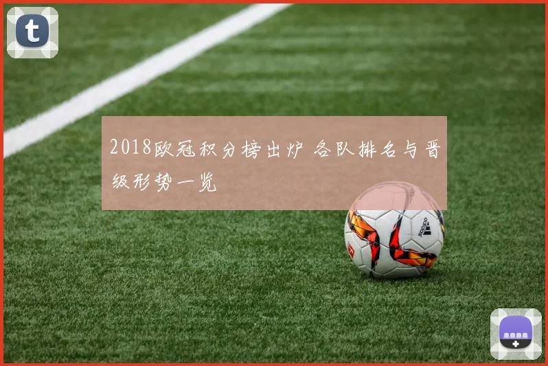 2018欧冠积分榜出炉 各队排名与晋级形势一览